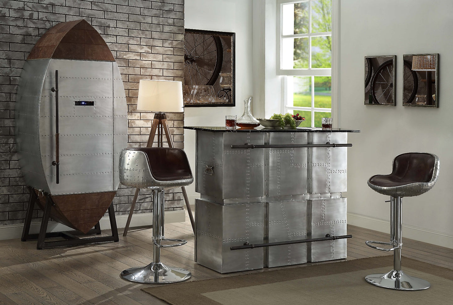 Bar Table w/Natrual Marble Top