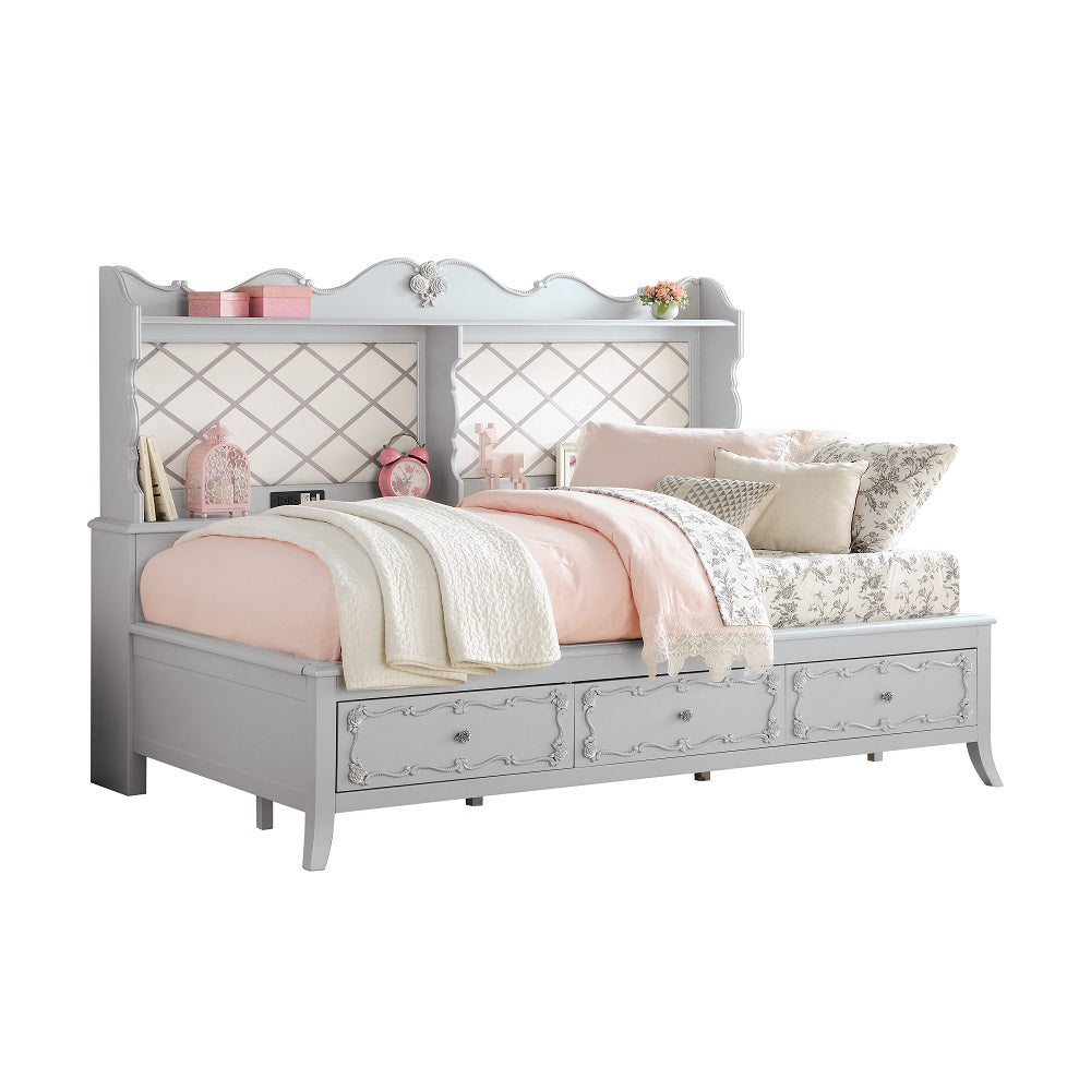 Twin Bed  w/USB Port & Storage
