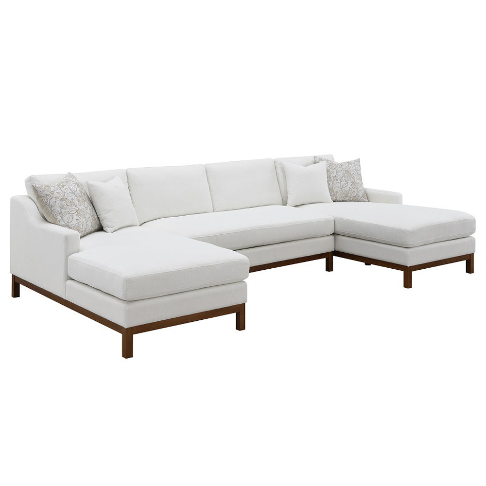 Sectional Sofa w/4 Pillows