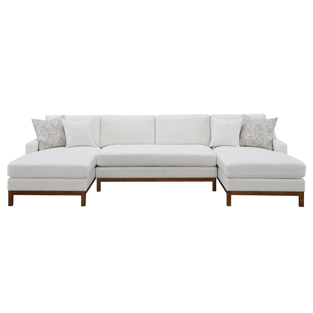 Sectional Sofa w/4 Pillows