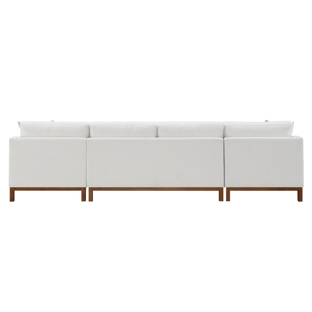 Sectional Sofa w/4 Pillows